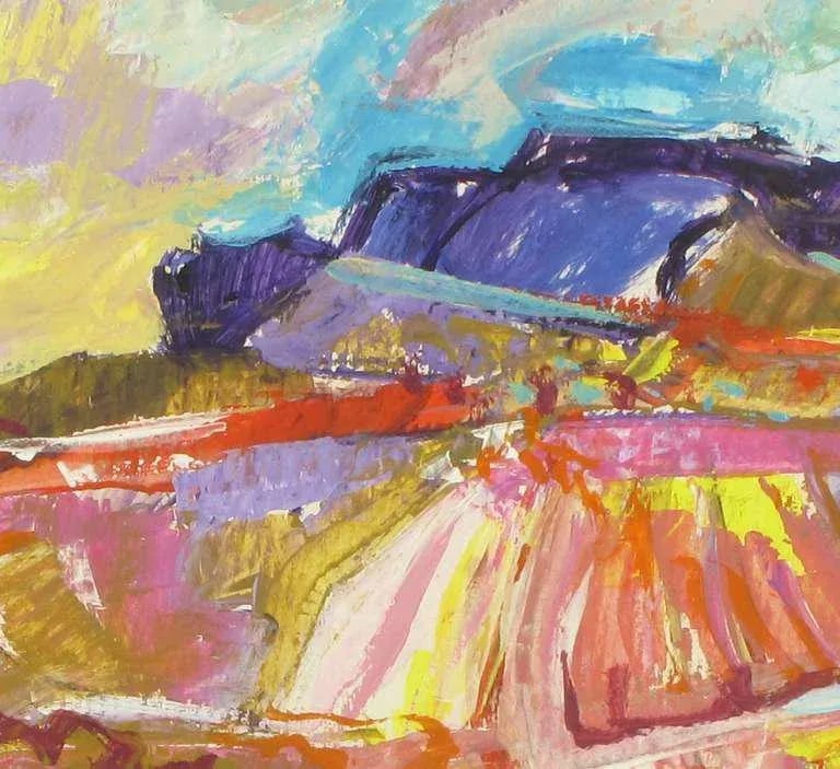 Jean Krille' "Utah '88" Acrylic on Art Board - 3