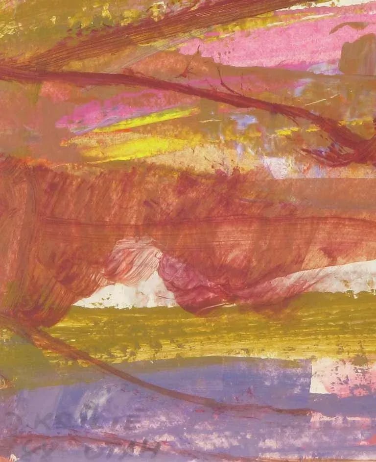 Jean Krille' "Utah '88" Acrylic on Art Board - 4