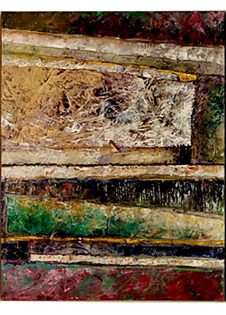 Juan Carlos Macias Abstract Triptych Painting - 3