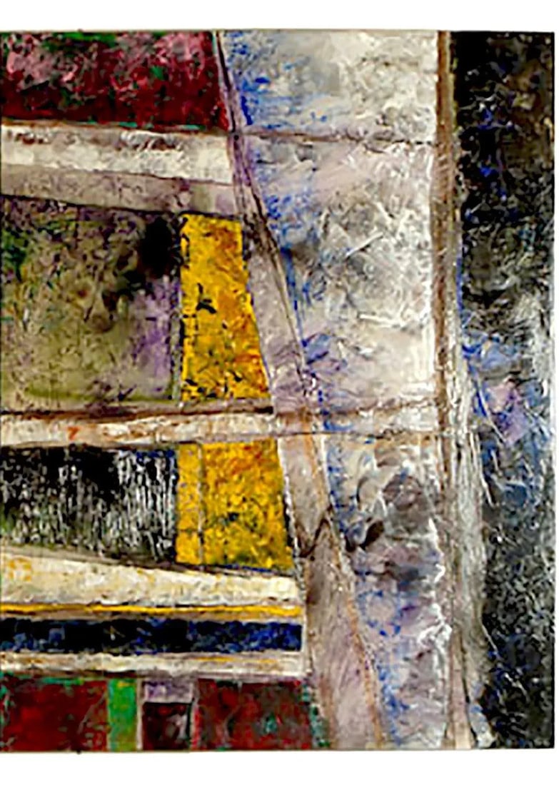 Juan Carlos Macias Abstract Triptych Painting - 4