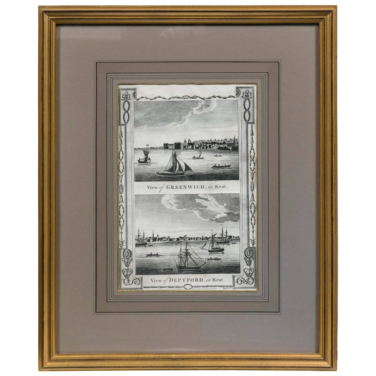 Framed Print, English Harbor Views, Early 19th Century - 5