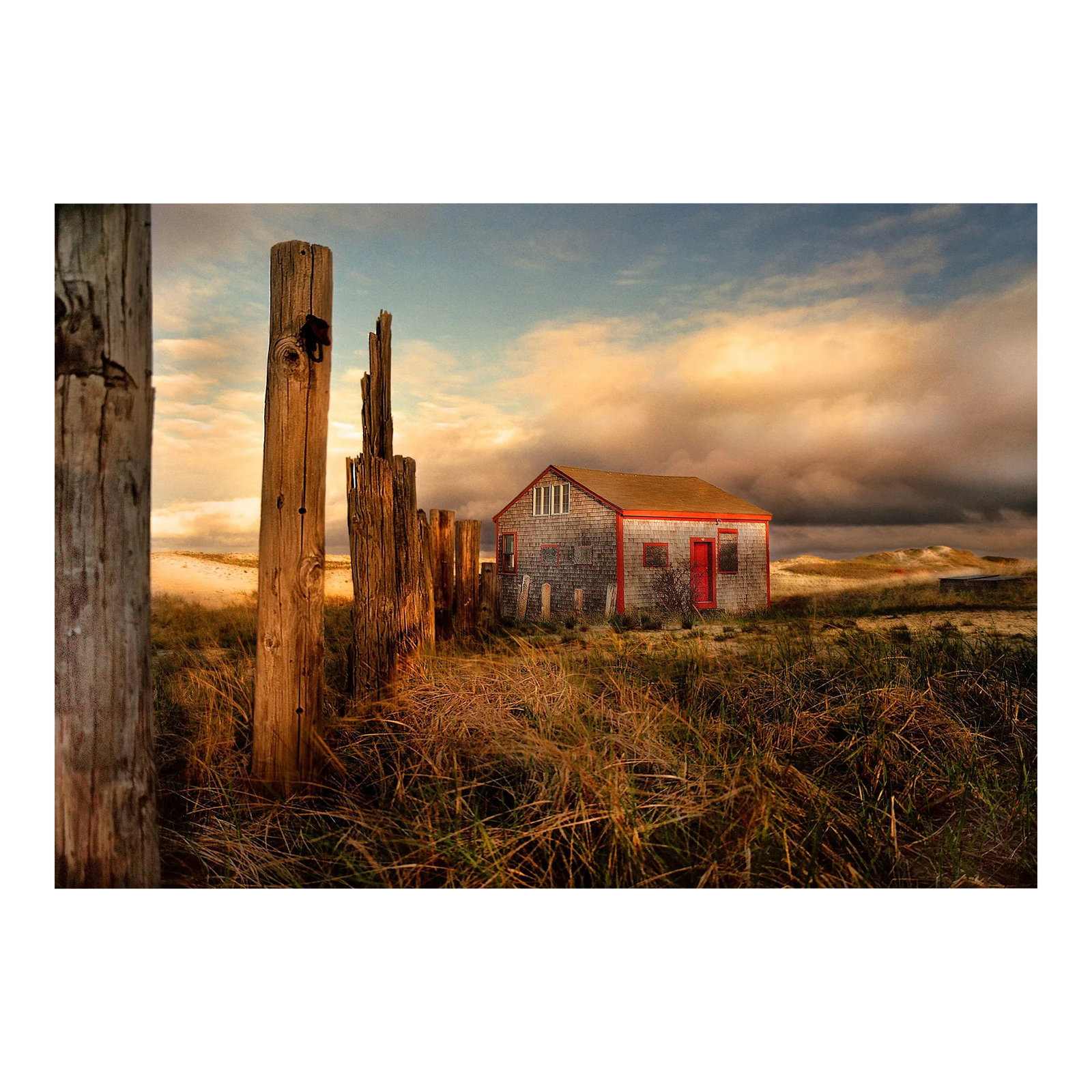 42" Signed Original Photograph by Glenn Daidone. Limited Edition Print on Archival Paper. Cape Cod.: This is a limited edition photographic print, signed by the artist. The edition is limited to 10. The image is printed on a toothy watercolor vellum that absorbs the ink and produces rich, luscious to