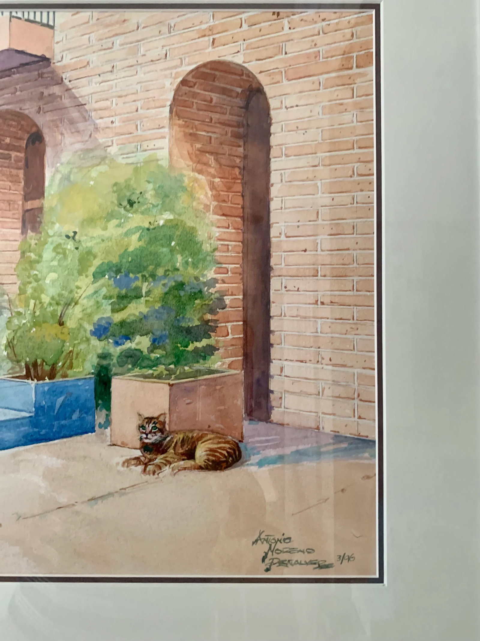 1990s "Ghirardelli Square" Original Signed Watercolor Painting, Framed - 2
