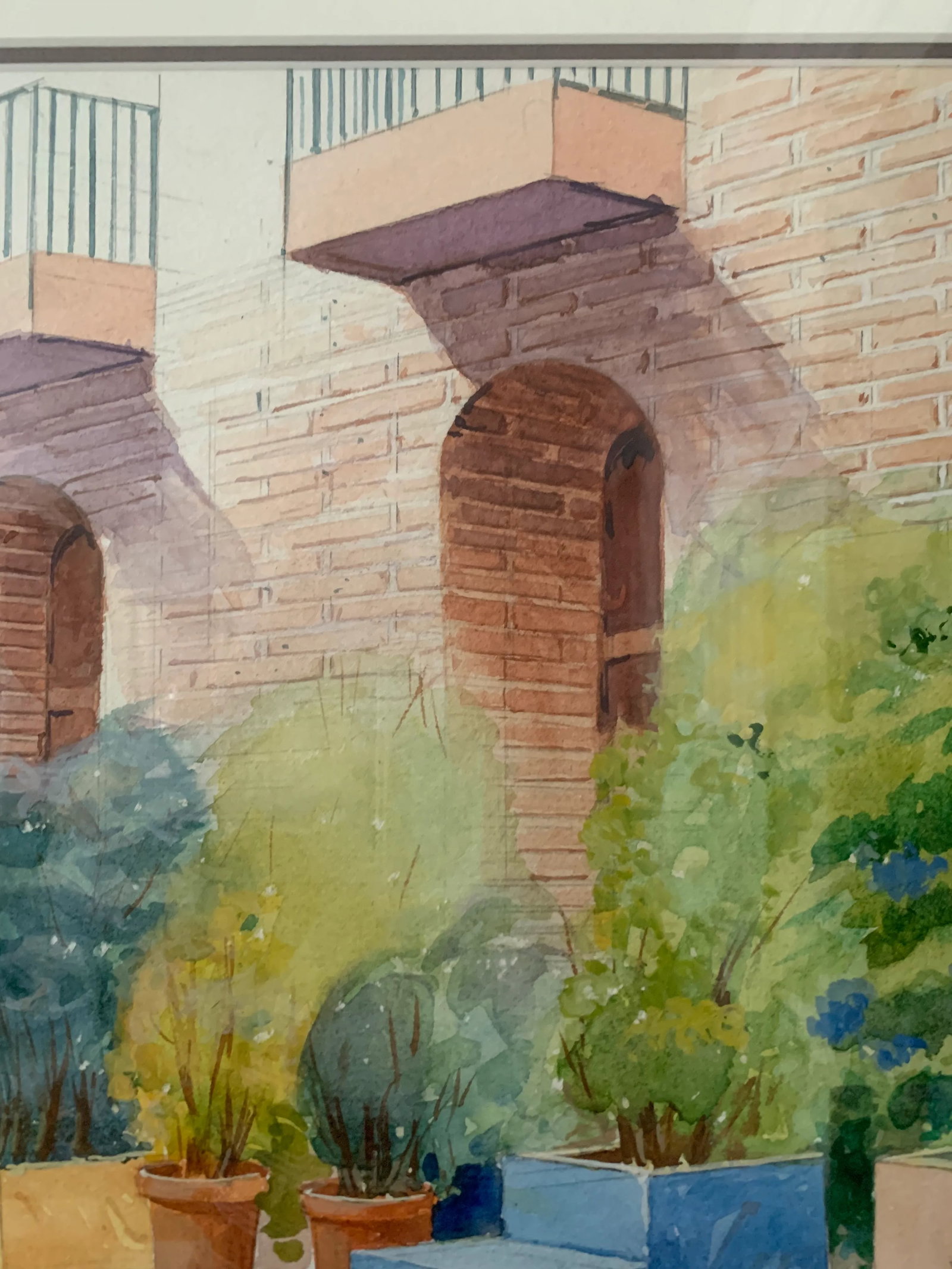 1990s "Ghirardelli Square" Original Signed Watercolor Painting, Framed - 4