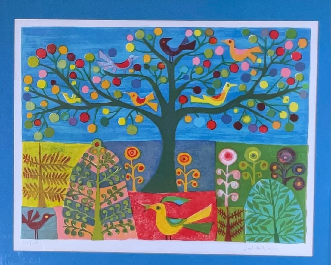 Signed Whimsical Lithograph by Judith Bledsoe - 2