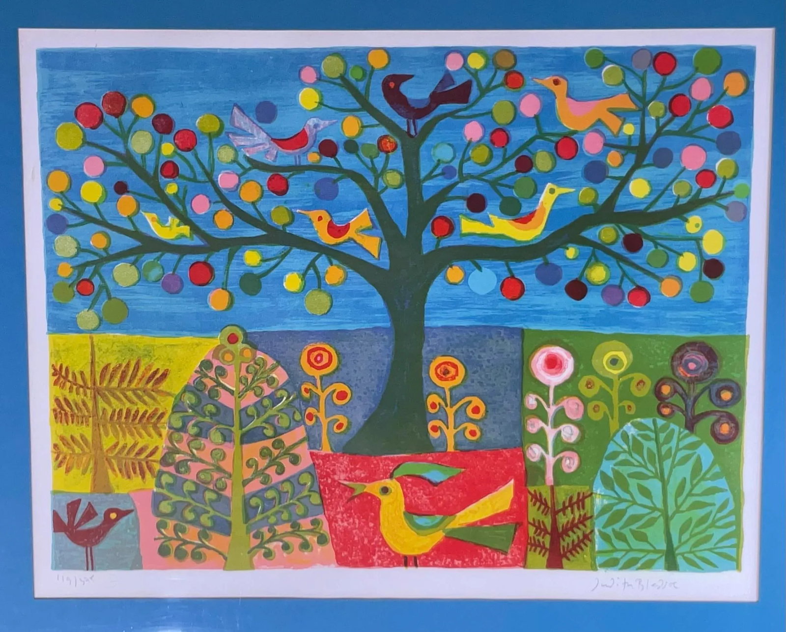 Signed Whimsical Lithograph by Judith Bledsoe - 4