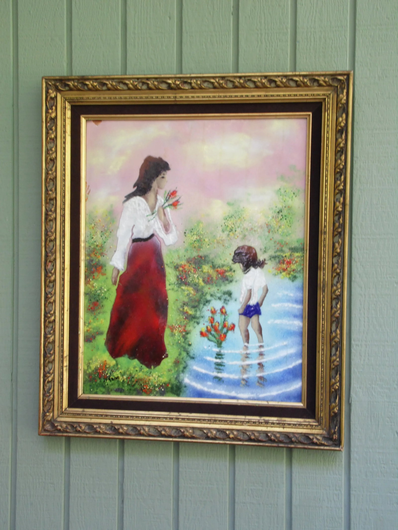 Vintage French Impressionist Enamel on Copper Painting Artist Signed Jordine - 4