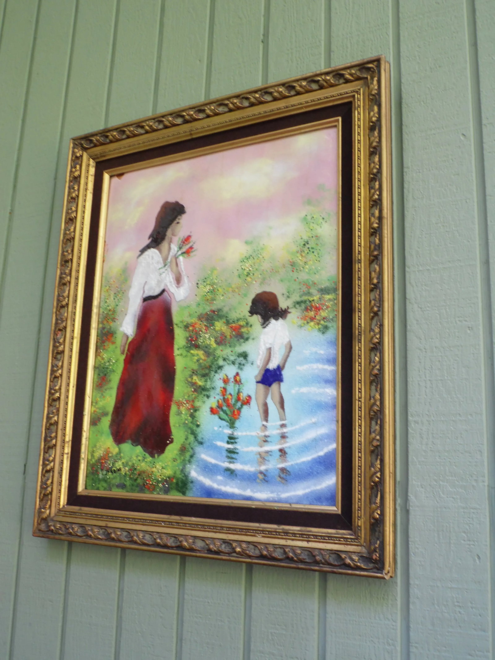 Vintage French Impressionist Enamel on Copper Painting Artist Signed Jordine - 5