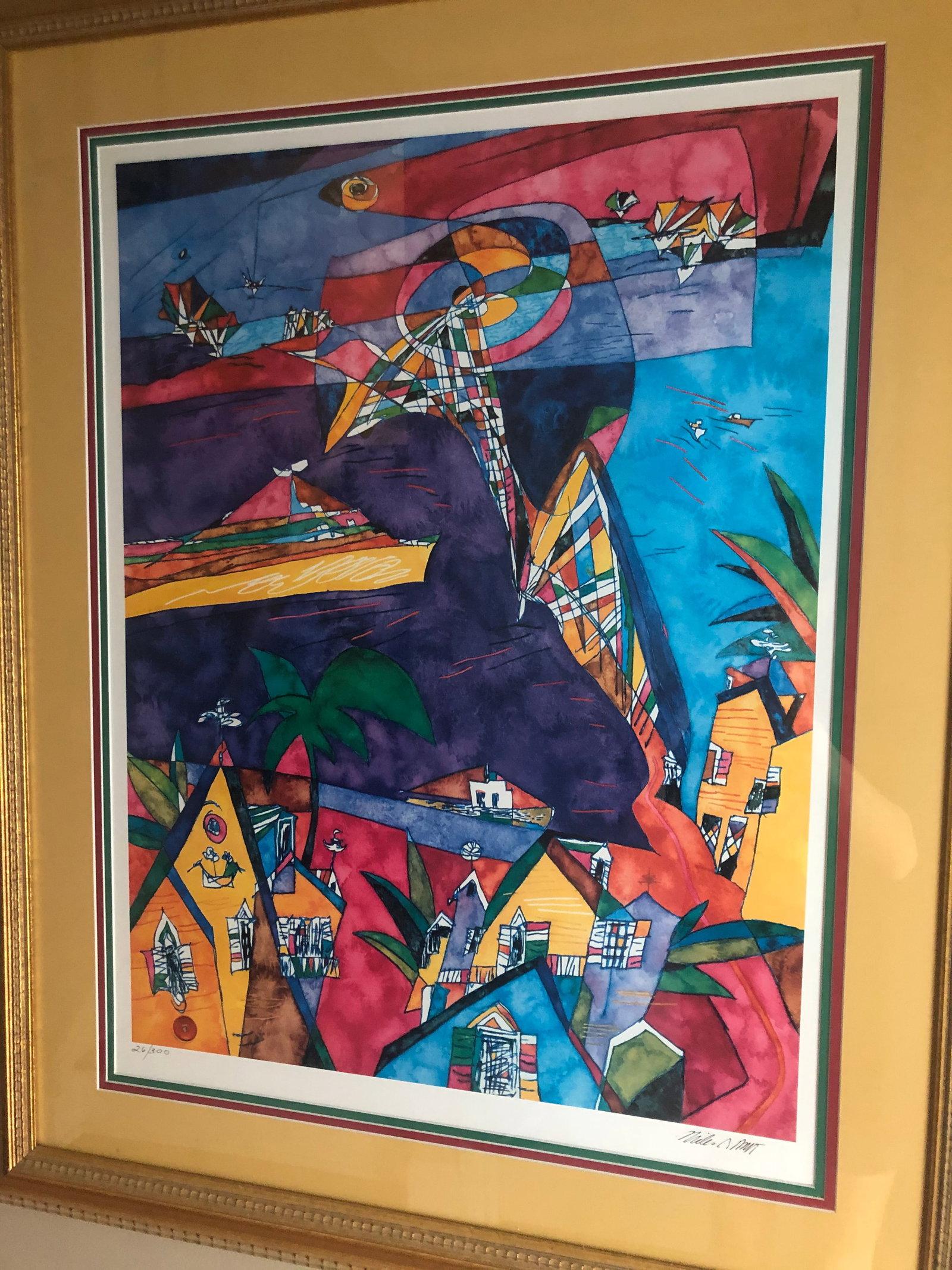 Modern Original Miles Blatt Signed Print, Living Along the Cooper - 2