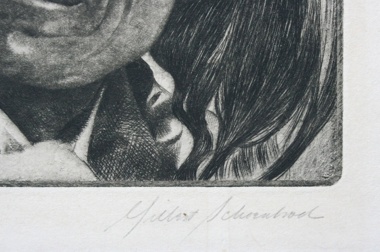 1930s Photo Realist Drypoint Etching Portrait "The Hunter" - 4
