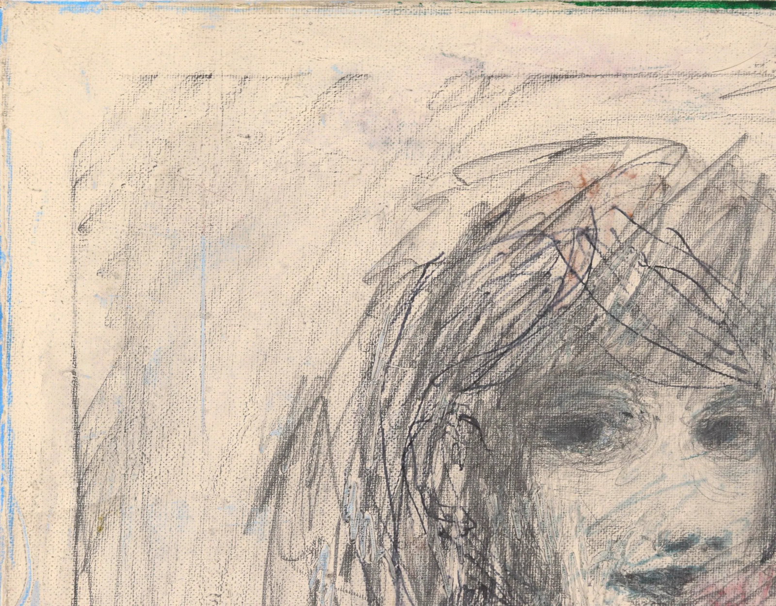 Contemporary Abstracted Portrait of a Girl With a Flower - 3