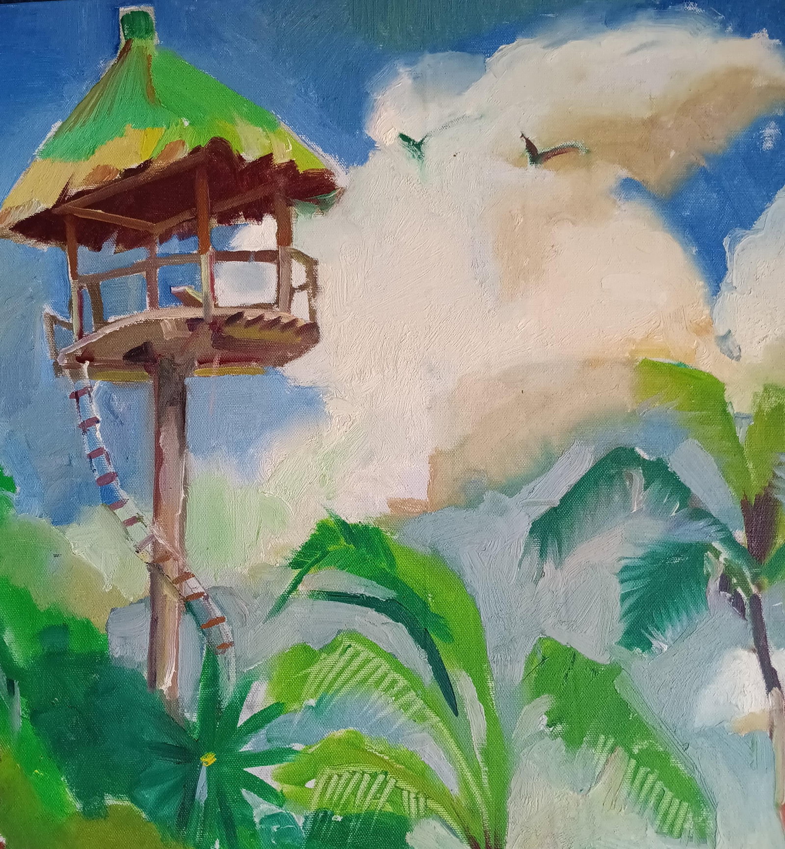 Xcaret Adventure and Water Park Near Cancun in Mexico Oil Painting - 5