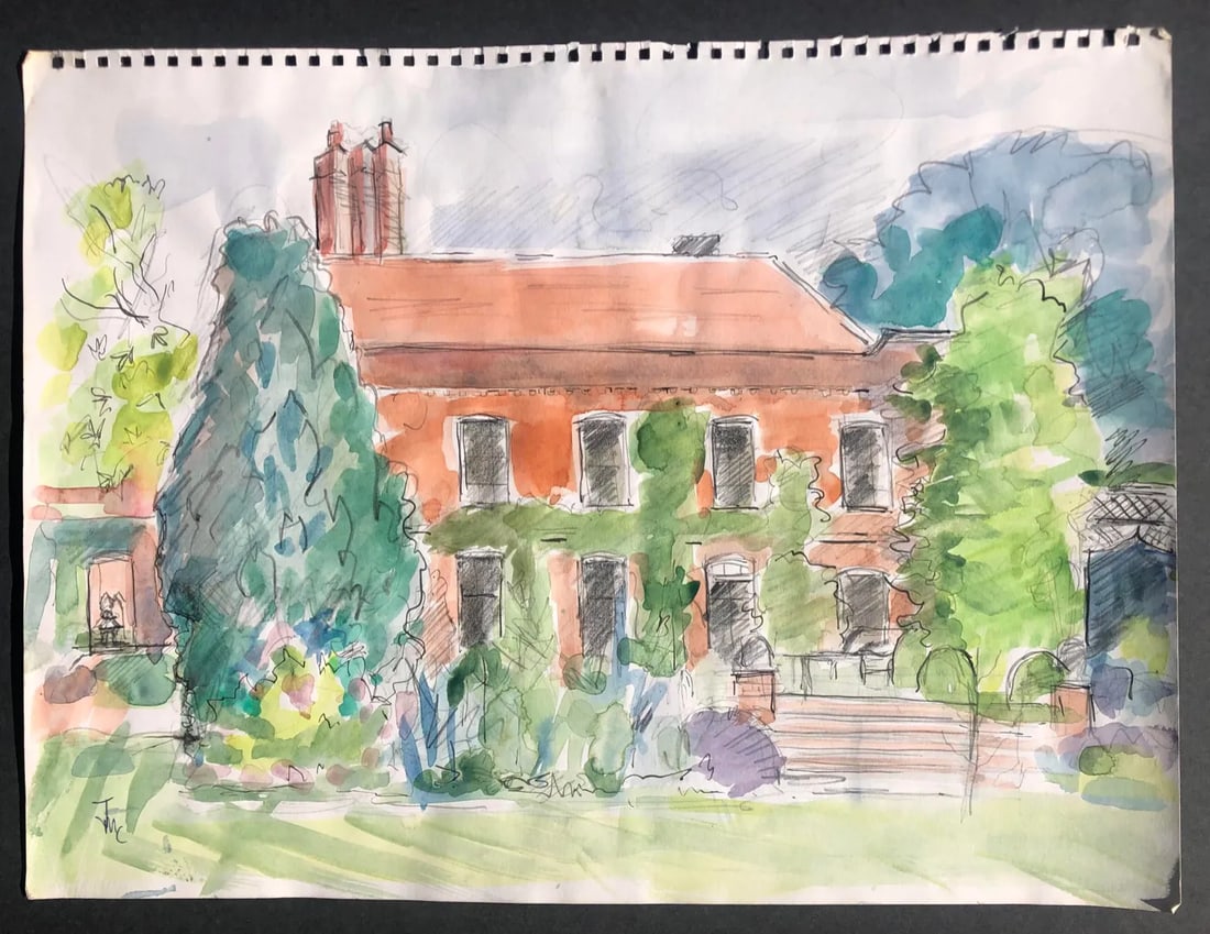 Josie Capstick English Manor House Landscape - 2