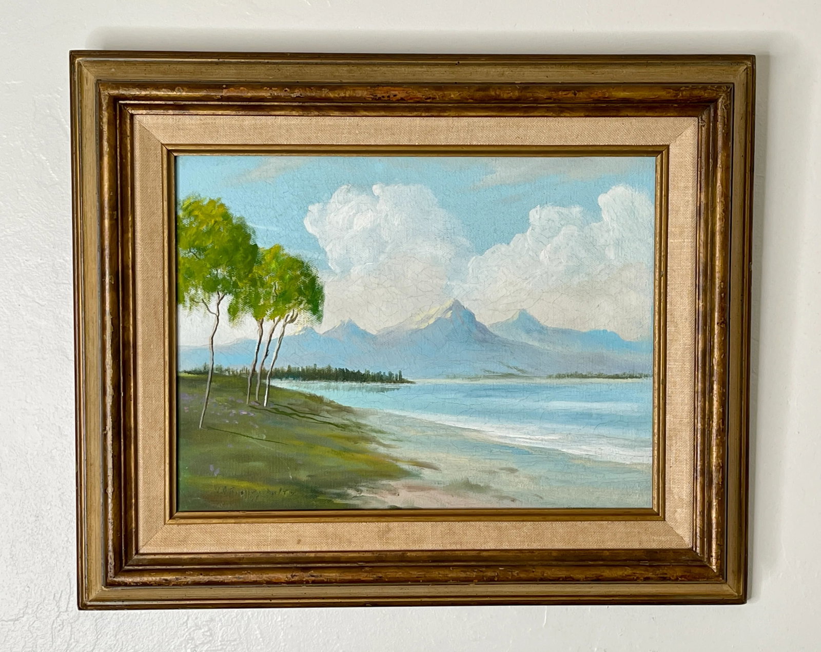 1971 South Seas Framed Oil Painting - 2