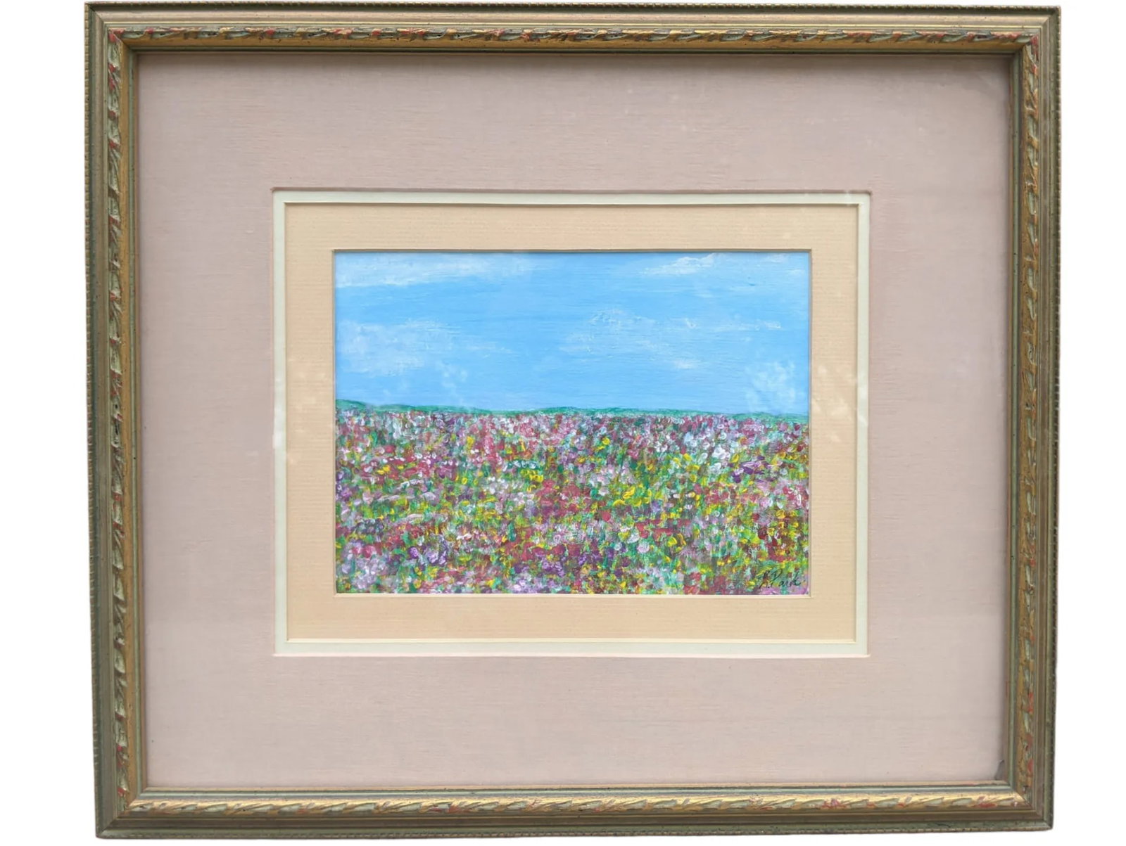 Original Landscape Impressionist Painting Framed and Signed - 2