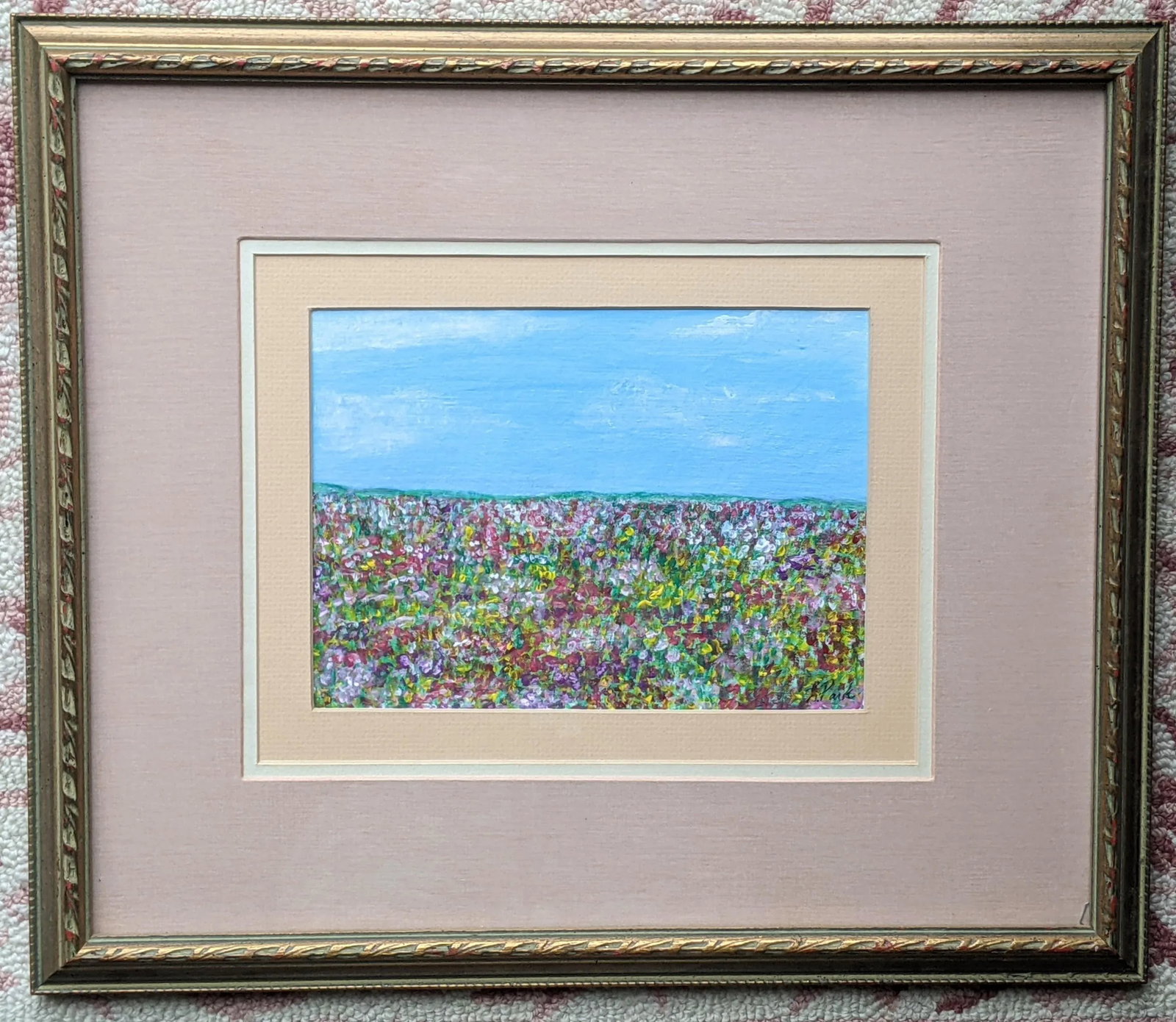 Original Landscape Impressionist Painting Framed and Signed - 9
