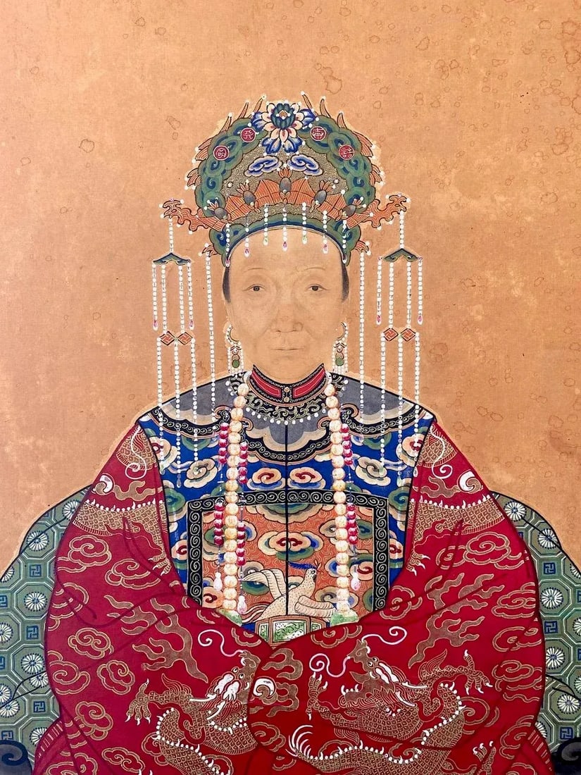 Large Antique Chinese Ancestor Painting - 5