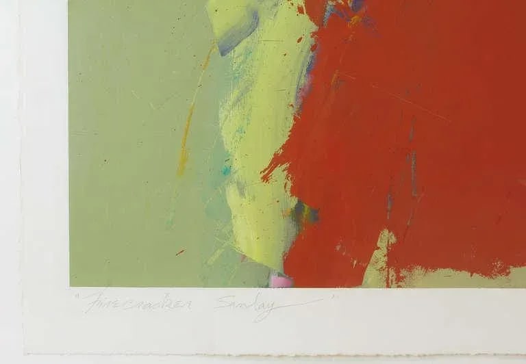 James Byrd, American 20th Century, Gouache Titled "Firecracker Sunday" - 8
