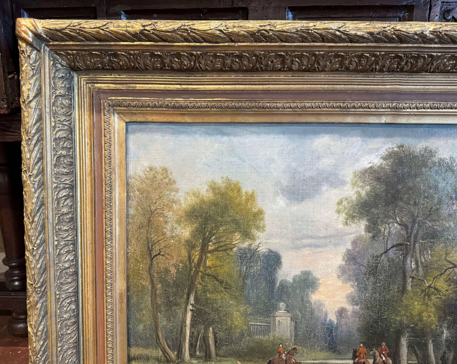 Pair of French "Chasse a Courre" Oil Paintings Signed Florantin, 19th Century - 8