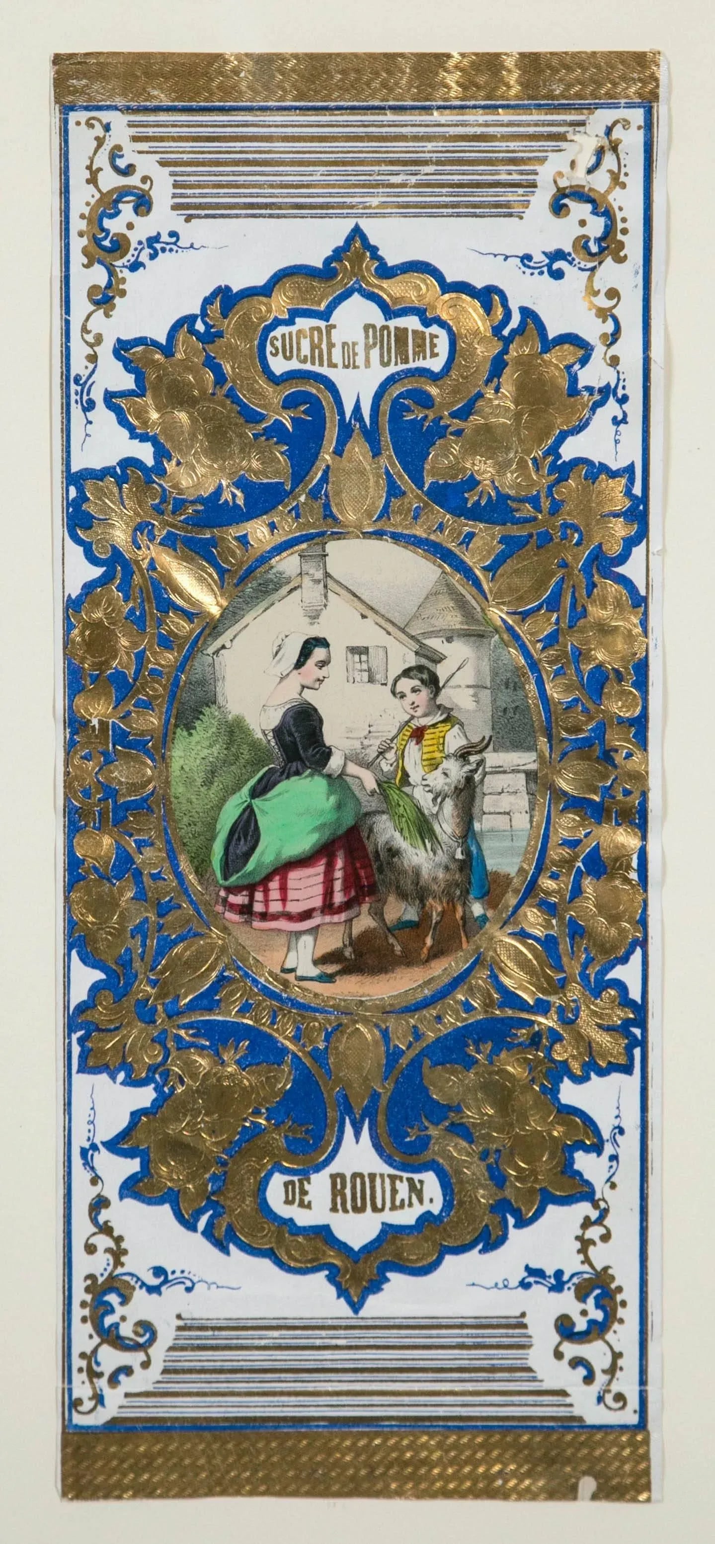 Antique Advertising or Display Banners "Sucre De Pomme," France, Circa 1880 - 3