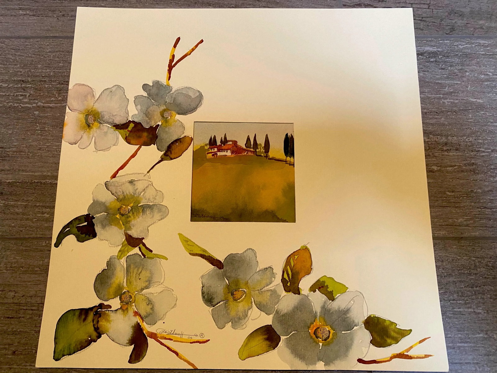 Tuscan Watercolors - A Pair - 3