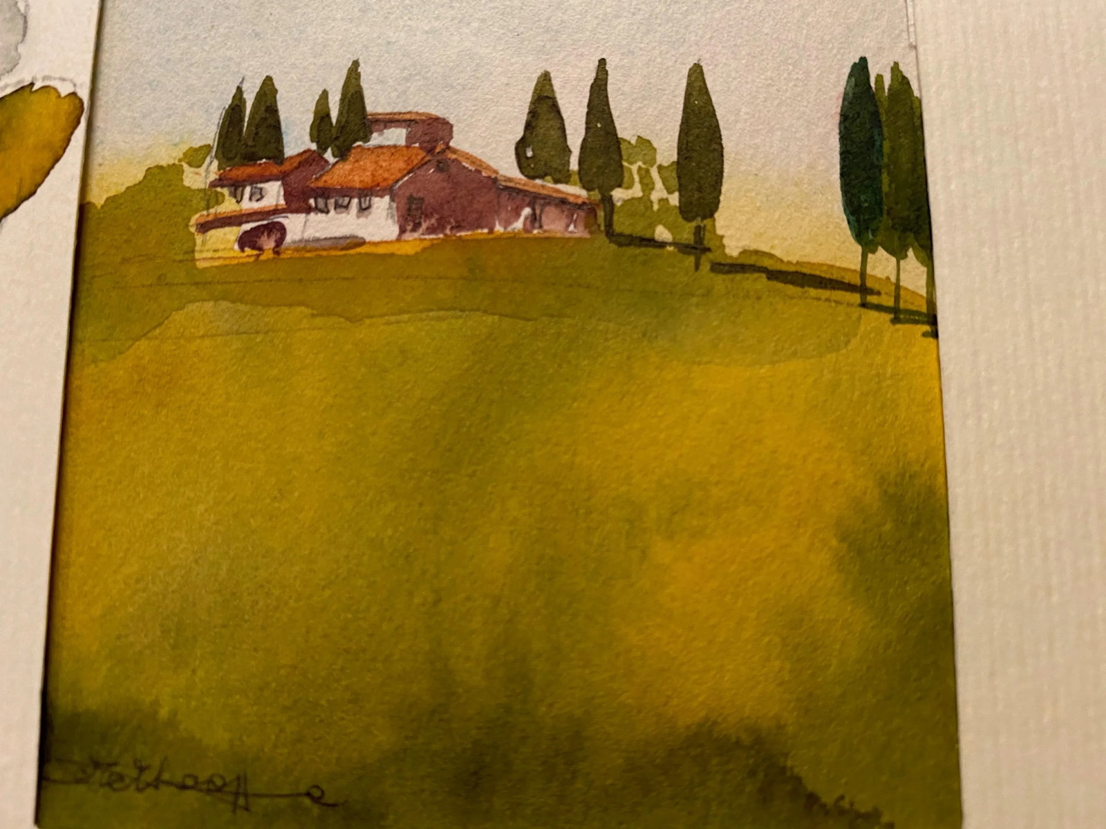 Tuscan Watercolors - A Pair - 4