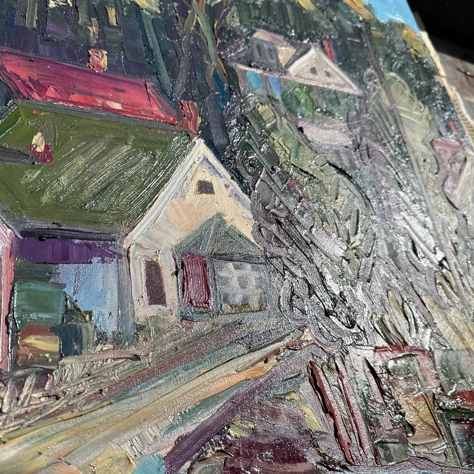 Expressionist California Plein Air Original Oil Painting - 10
