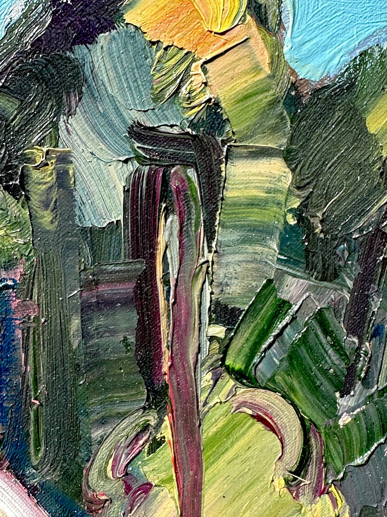 Expressionist California Plein Air Original Oil Painting - 4