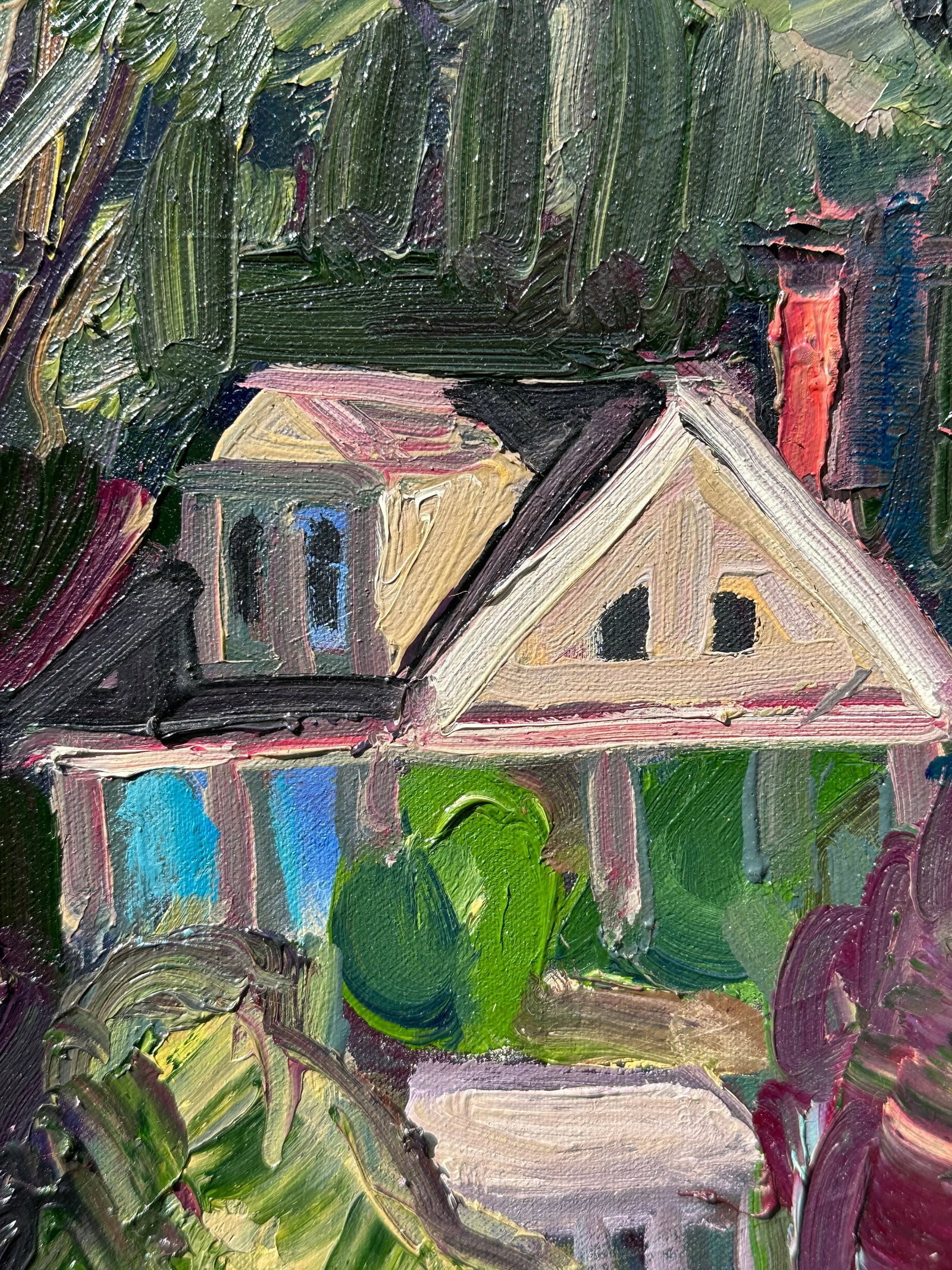 Expressionist California Plein Air Original Oil Painting - 5