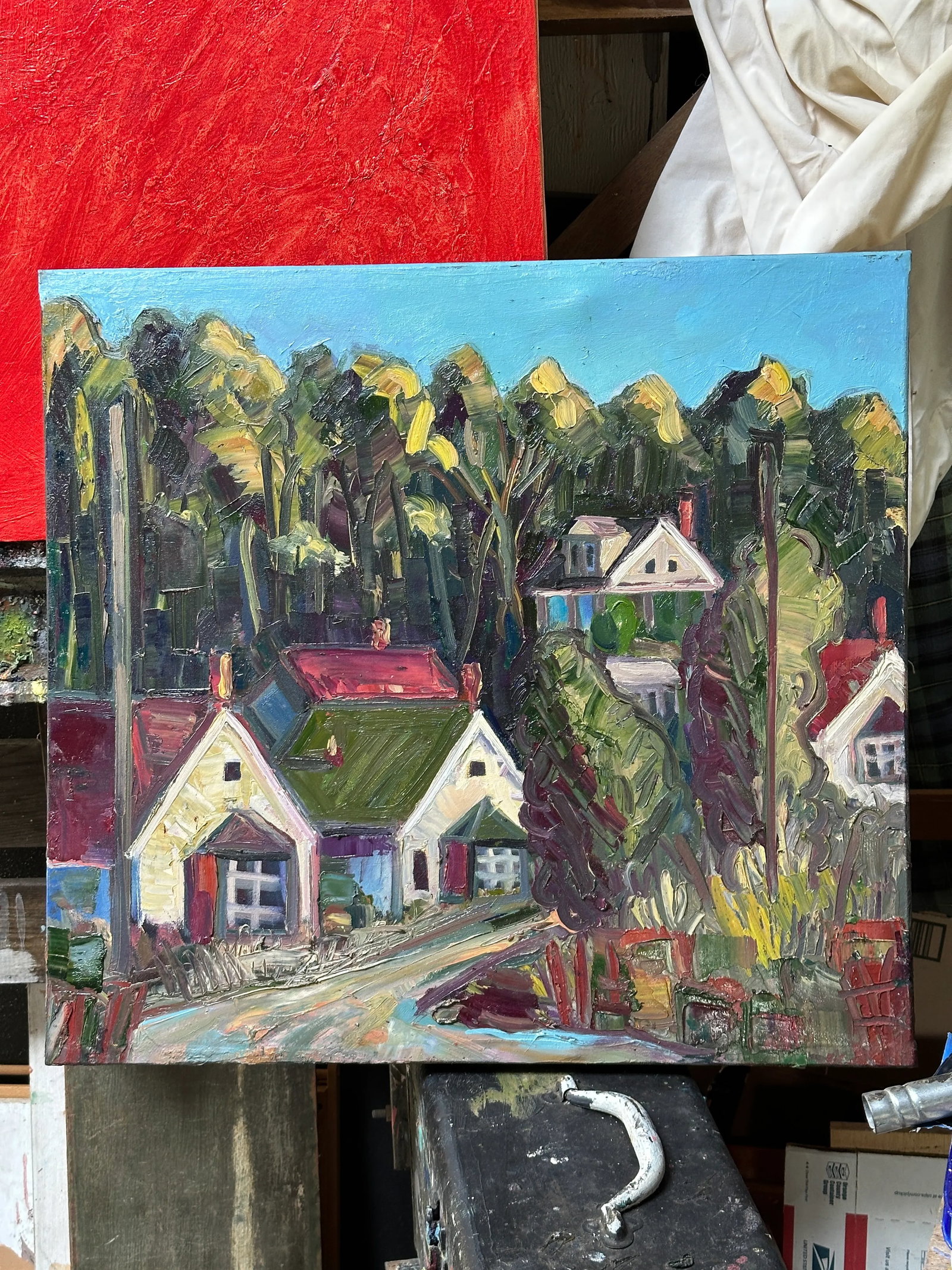 Expressionist California Plein Air Original Oil Painting - 6