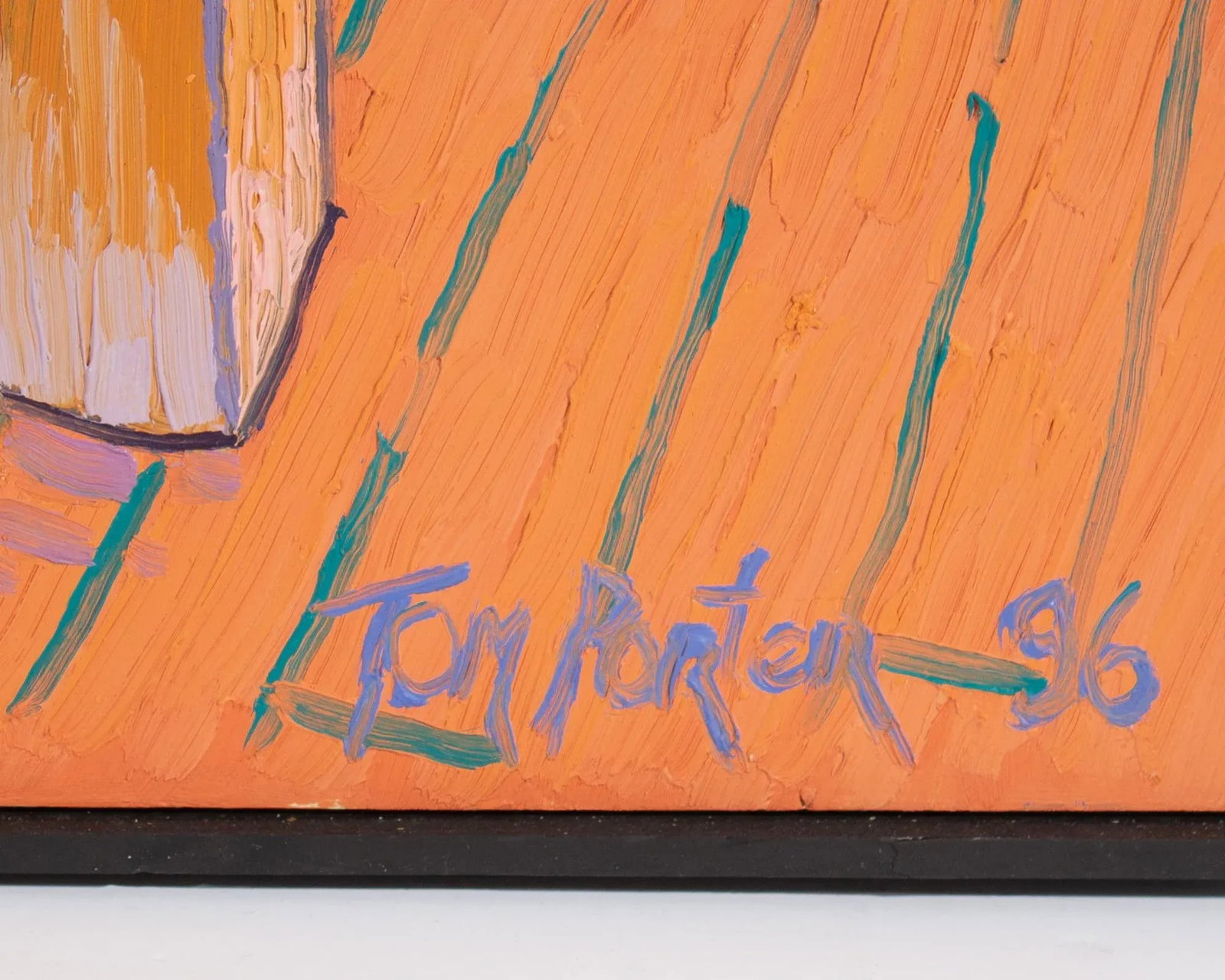 1996 "Studio" Oil on Board Painting by Tom Porter - 3
