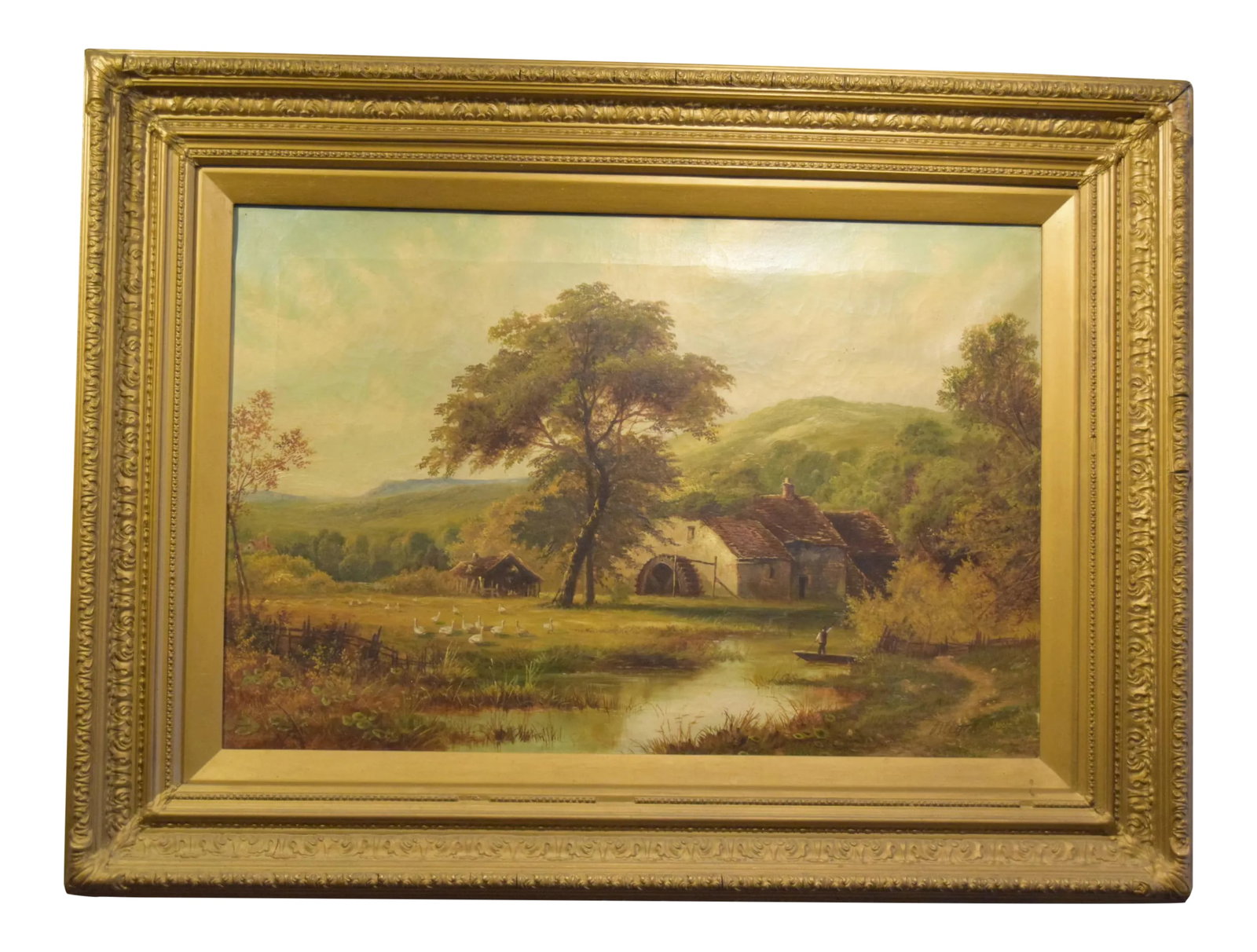 Oil on Canvas-Landscape-Signed O. (Octavius) T. Clark (1 of 8)