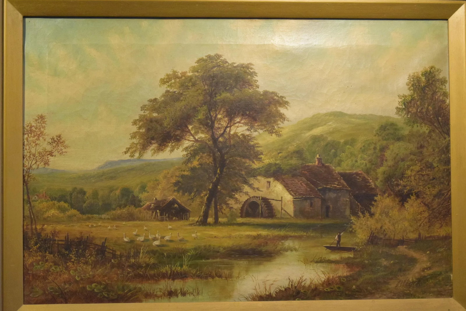 Oil on Canvas-Landscape-Signed O. (Octavius) T. Clark - 2