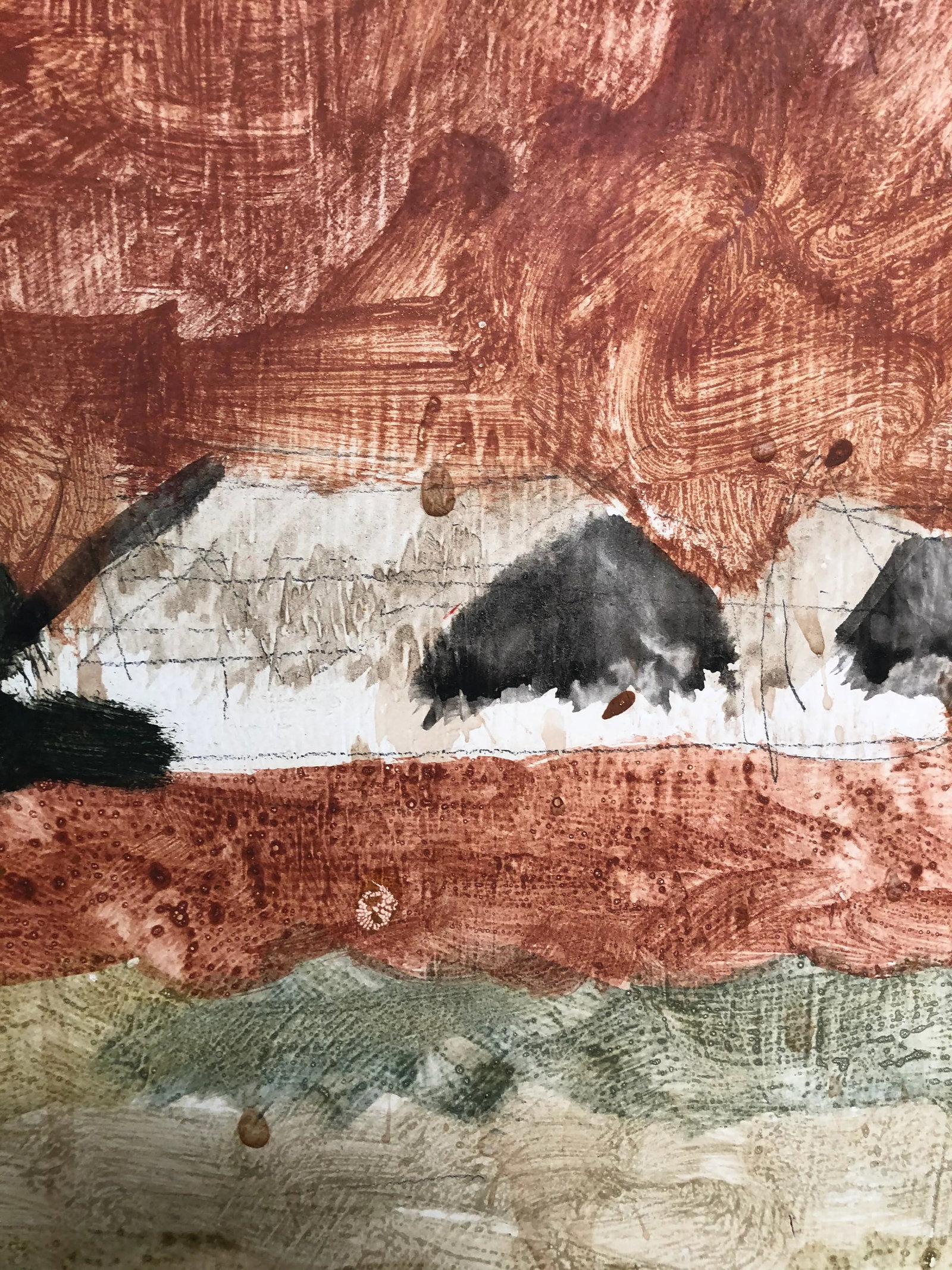 1958 Original Tom Van Sant California Landscape Painting, Signed and Dated - 4