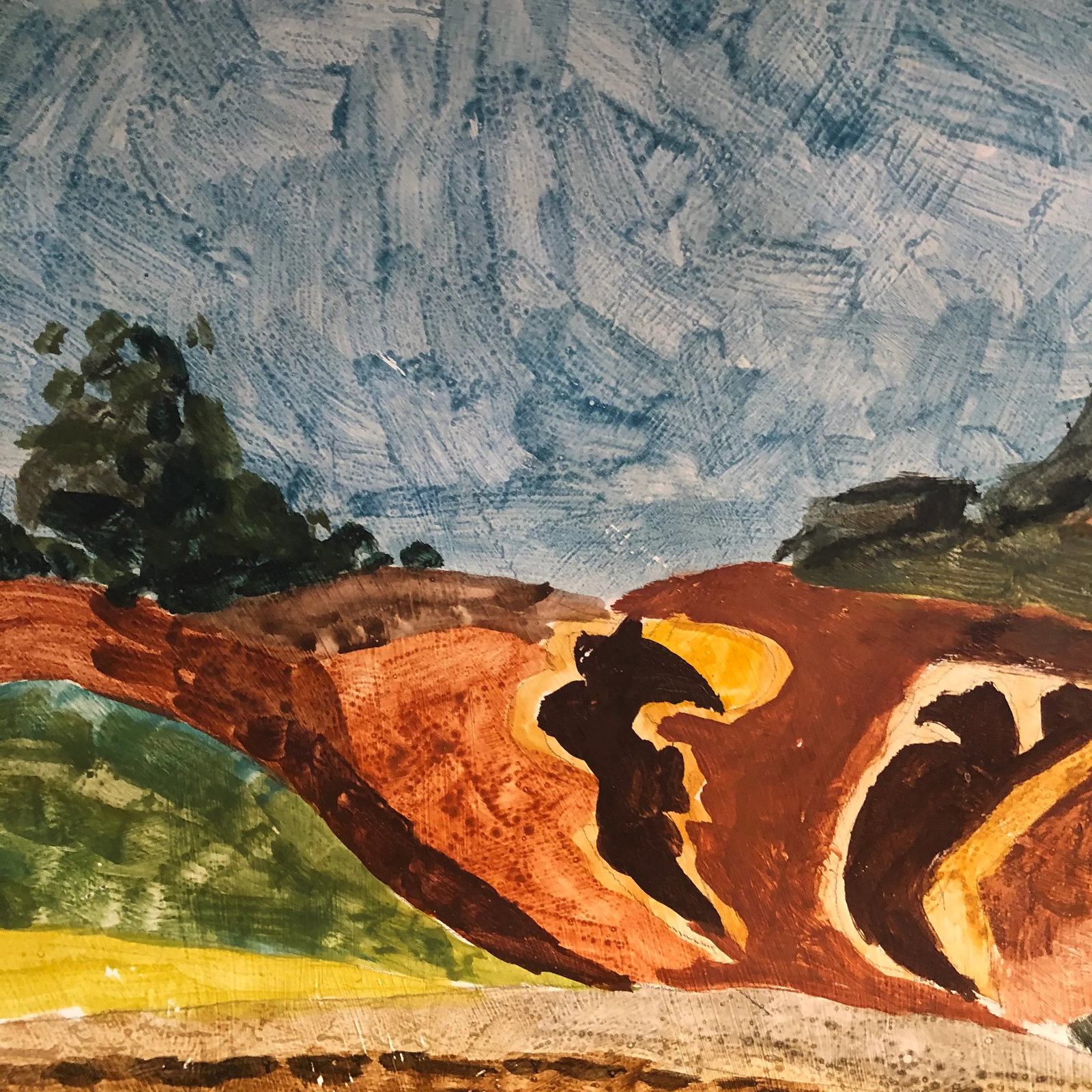 1958 Original Tom Van Sant California Landscape Painting, Signed and Dated - 5