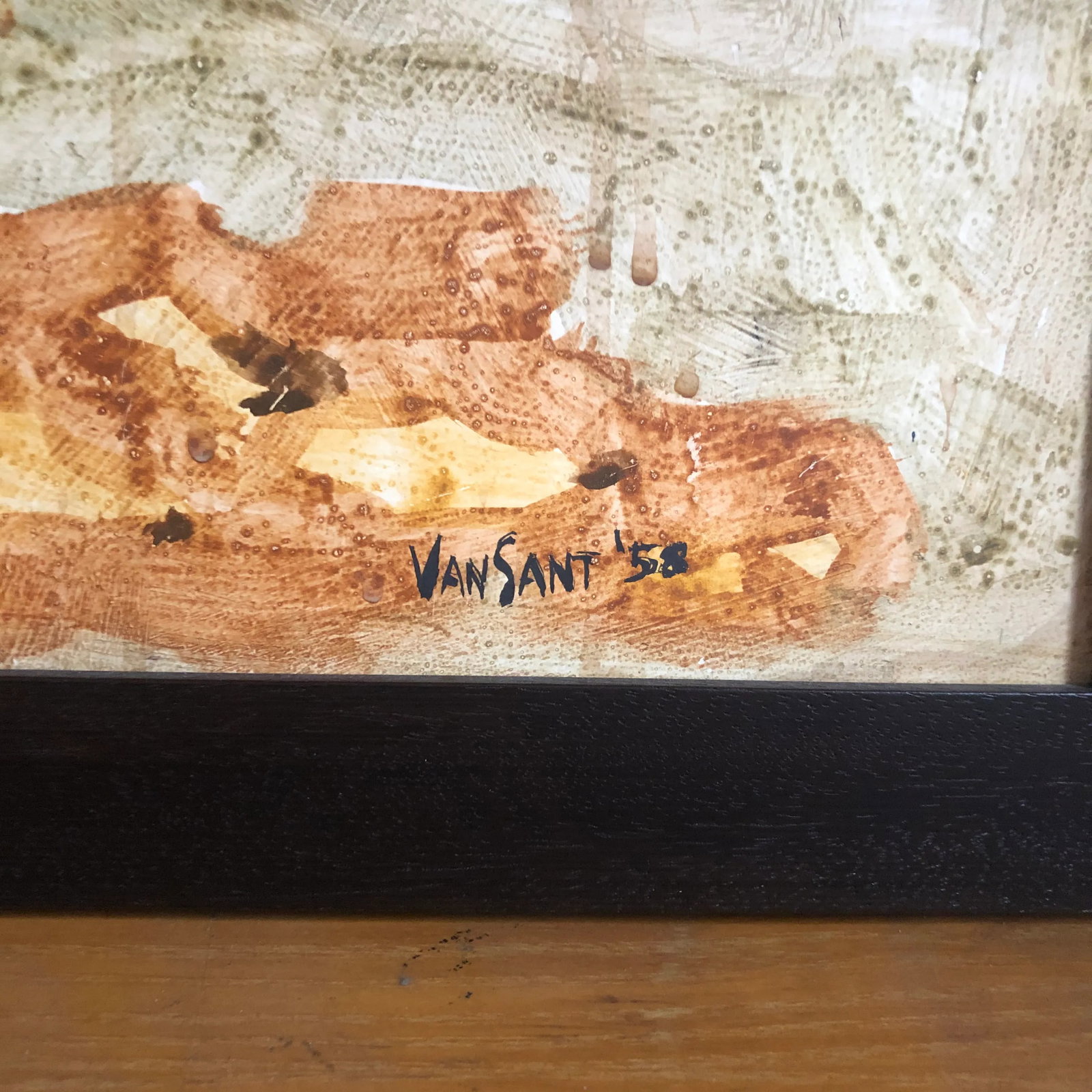 1958 Original Tom Van Sant California Landscape Painting, Signed and Dated - 7