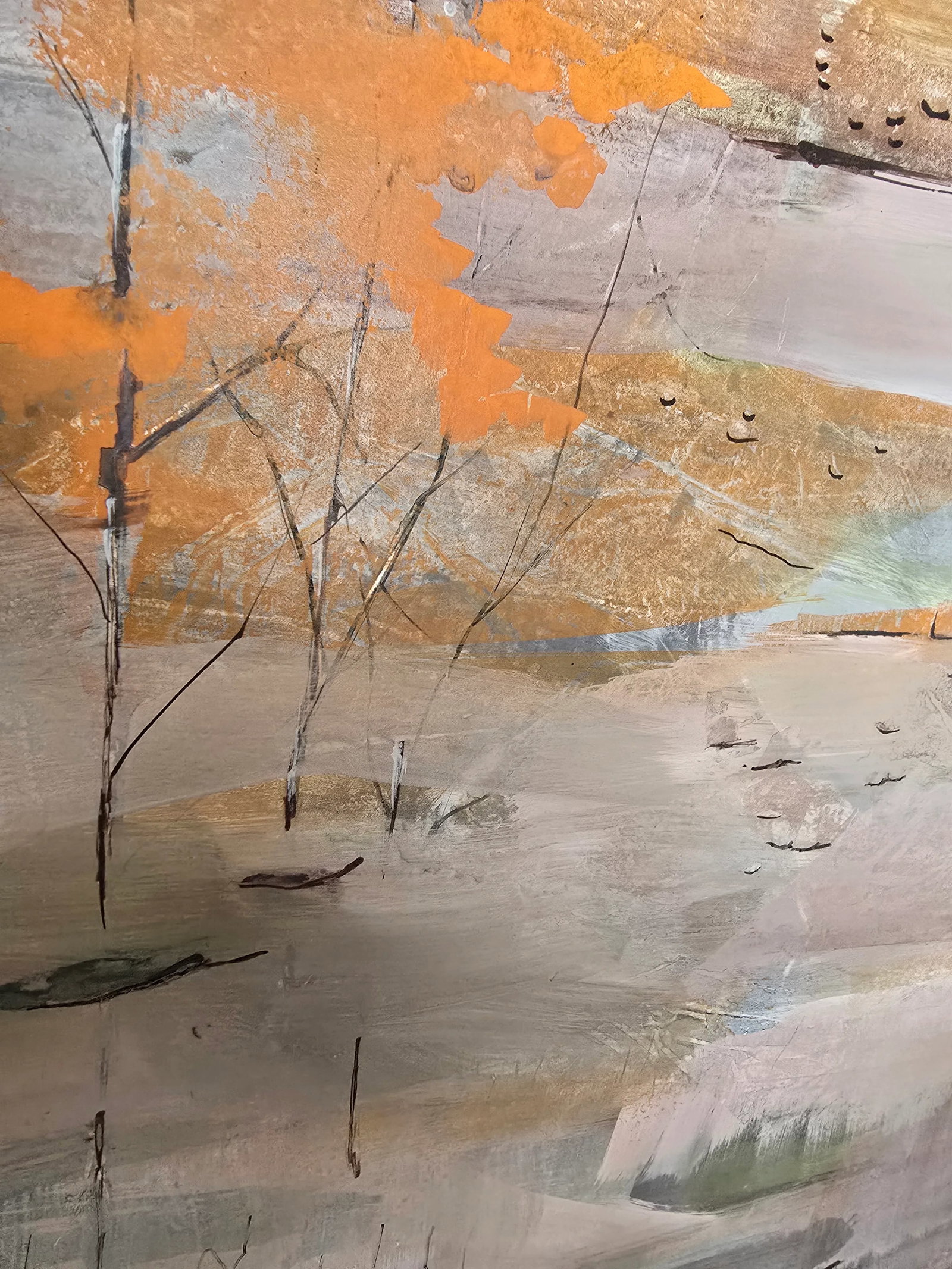 1970s Vintage Mid Century Signed Impressionist Painting Autumn - 10