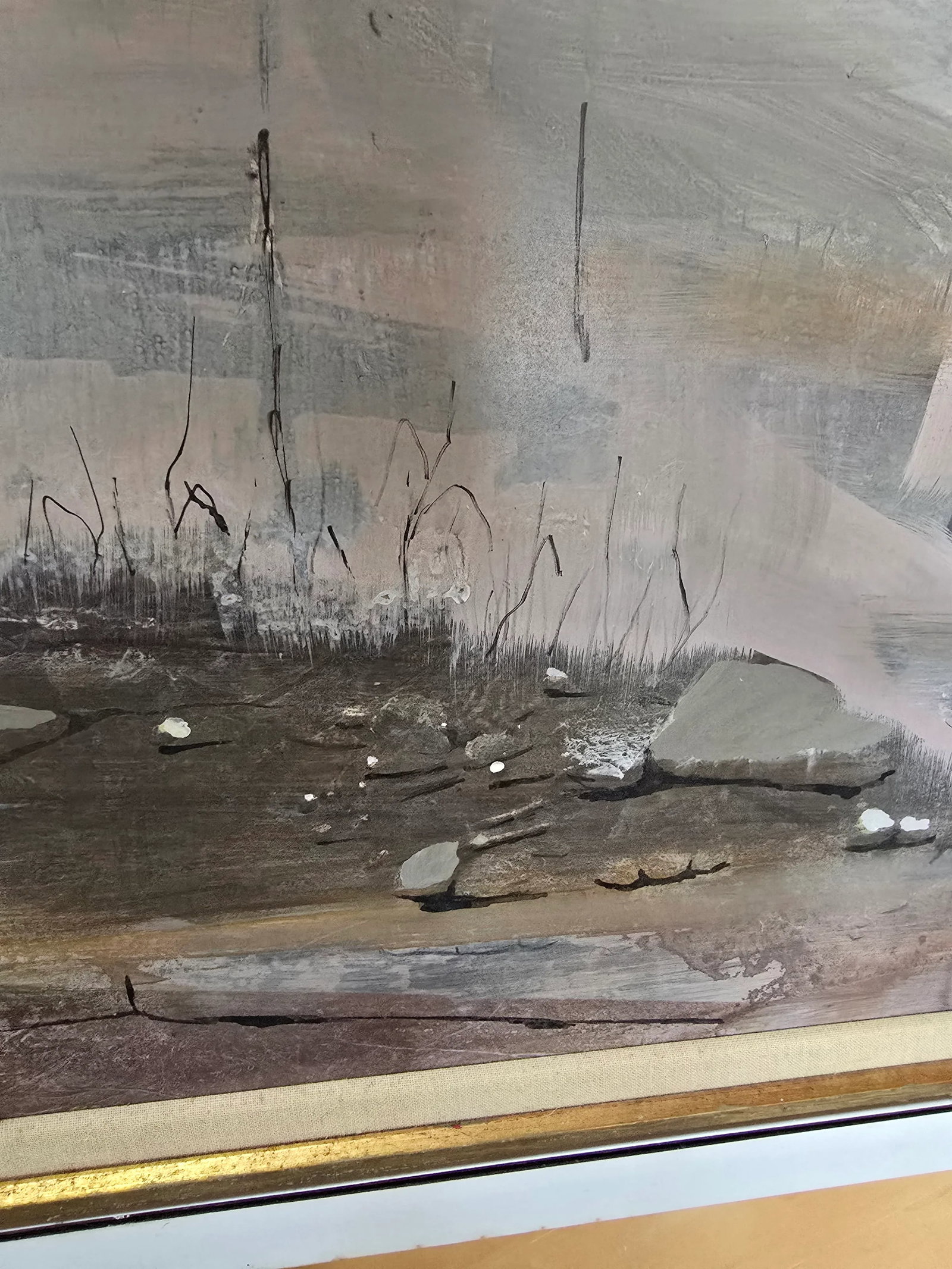 1970s Vintage Mid Century Signed Impressionist Painting Autumn - 9