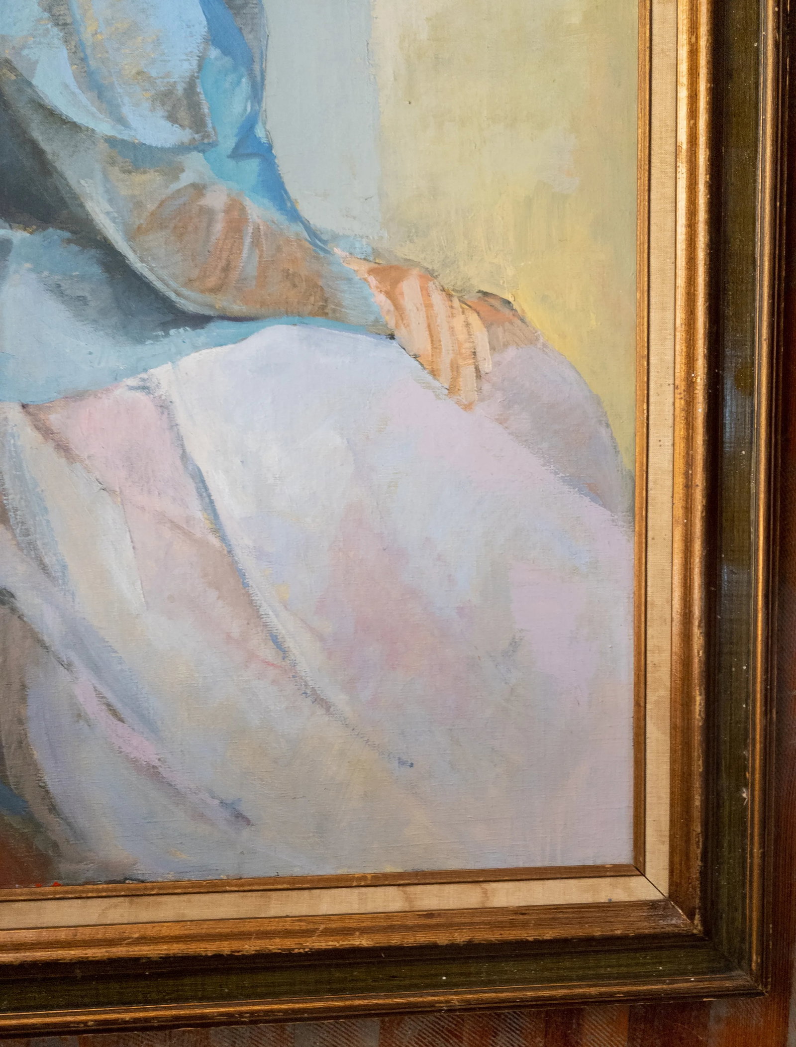 Mid-Century Modern American Impressionist Cubist Portrait of a Lady - 5