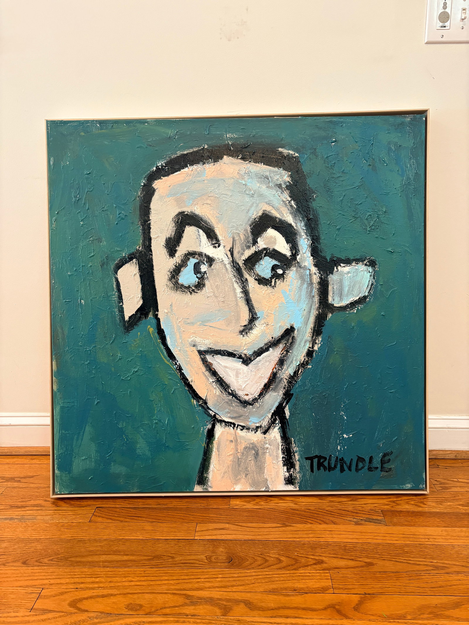 Sarah Trundle, Abstract Figure/ Portrait Painting, "Sam I Am" - 7