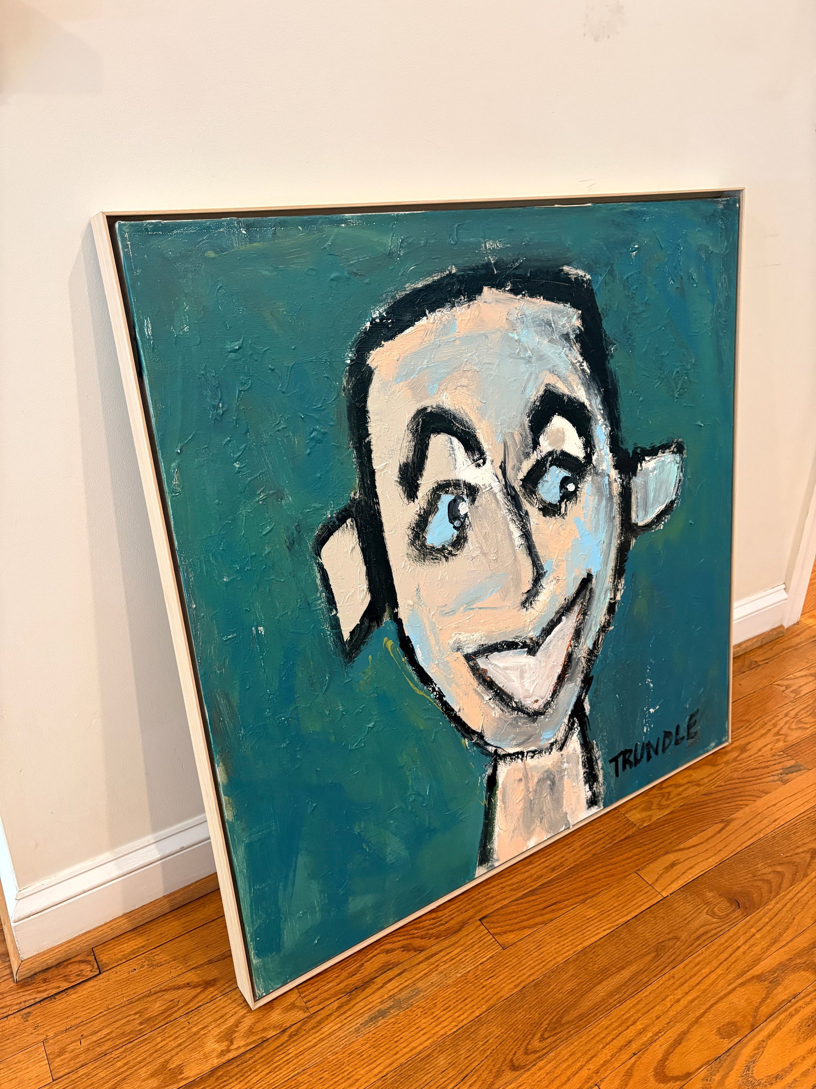 Sarah Trundle, Abstract Figure/ Portrait Painting, "Sam I Am" - 9