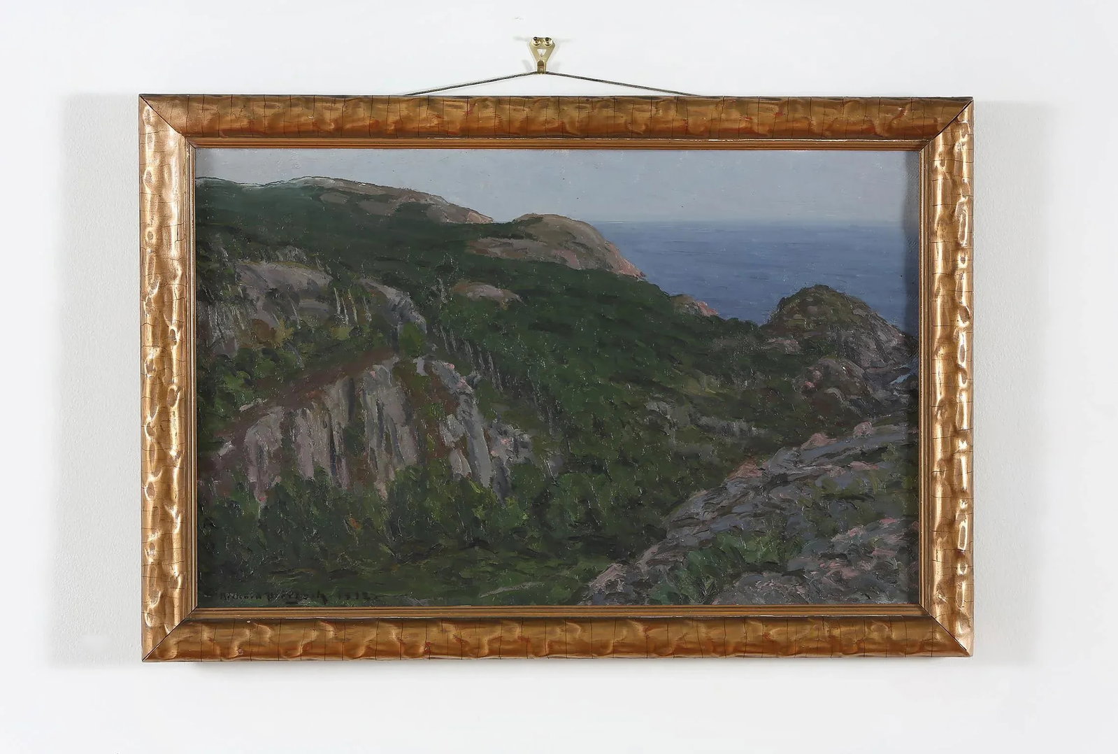 Gilt Wood Framed Oil / Canvas Painting . - 10