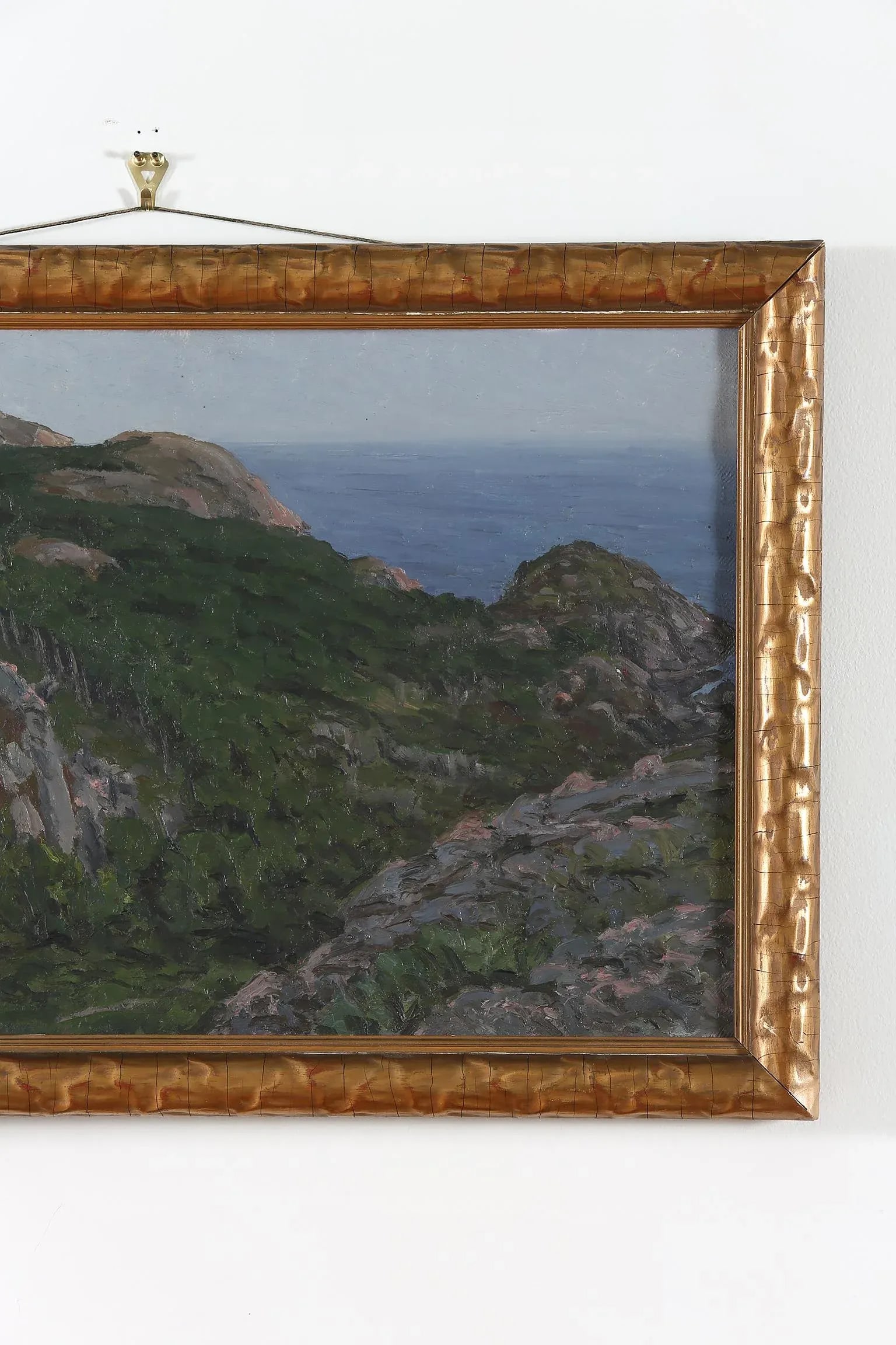 Gilt Wood Framed Oil / Canvas Painting . - 3