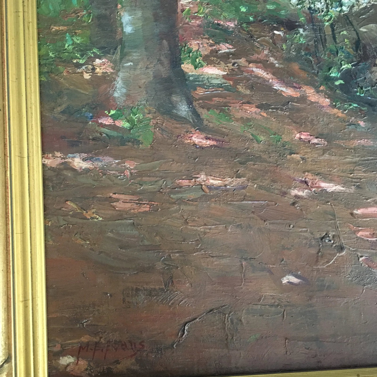 Hammock Between the Trees, by Listed Artist M. E. Evans - 5