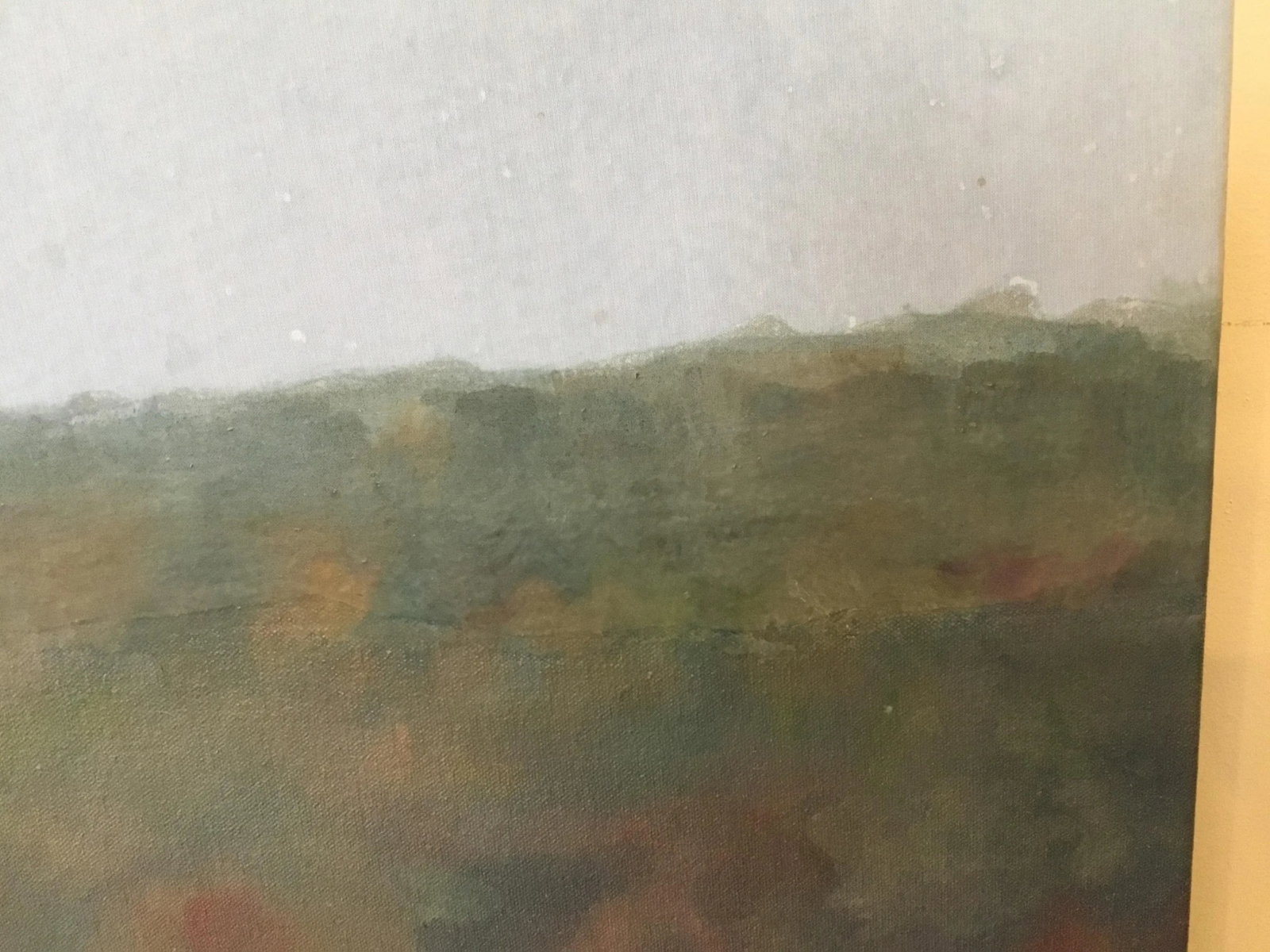 "combines Autumn Wetlands" Oil and Collage on Canvas Mounted on Board . - 6
