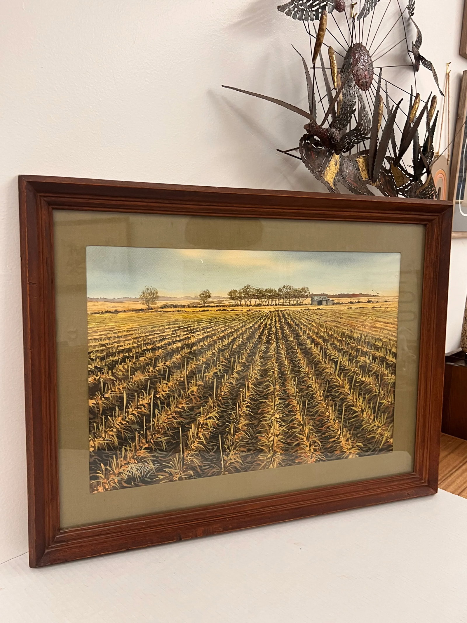 Vintage Mid CenturyTraditional Watercolor Painting of Scenic Landscape Signed by Mike Danetz - 3