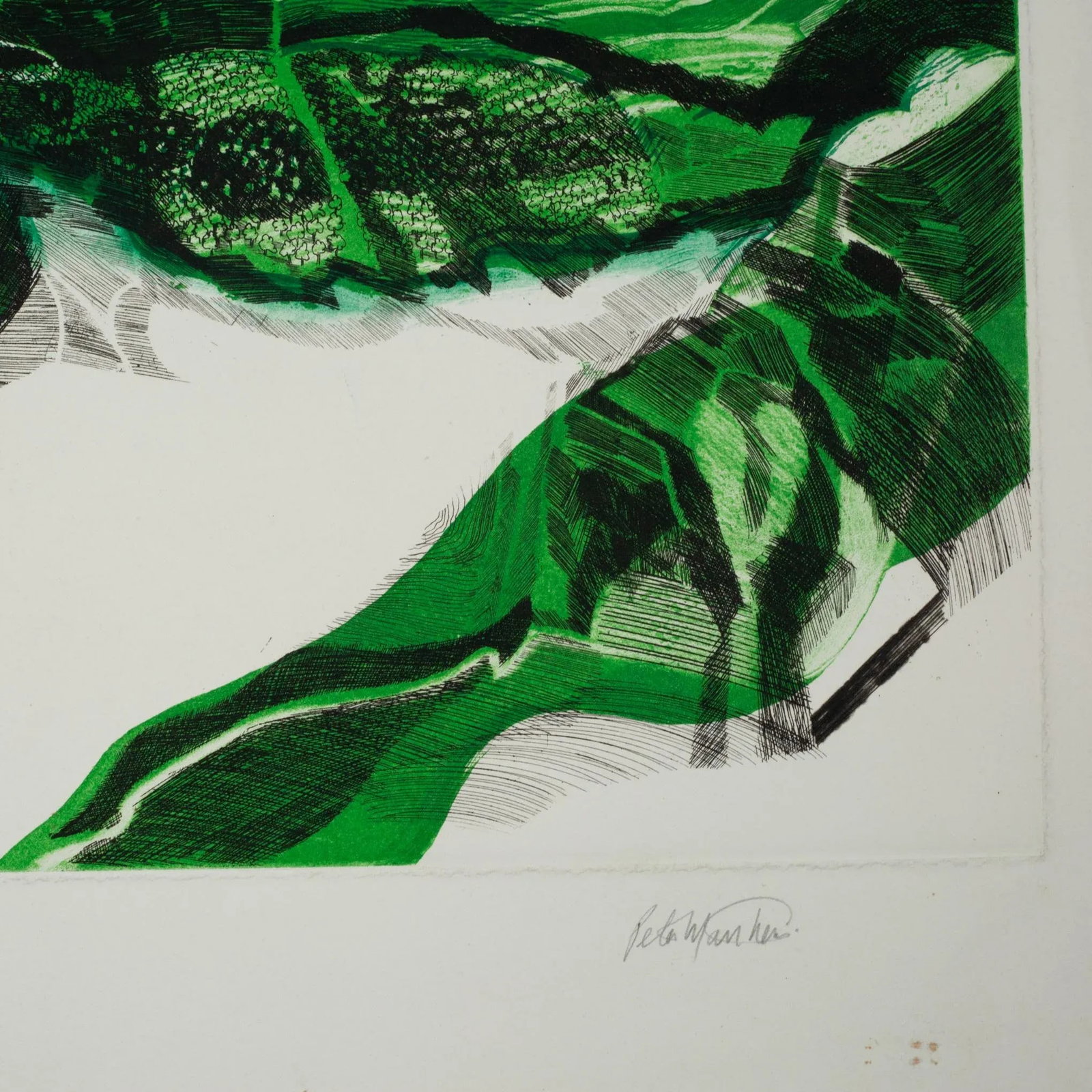Midcentury Etching With Aquatint, Titled, Great Glen, Signed, Artist Proof - 2