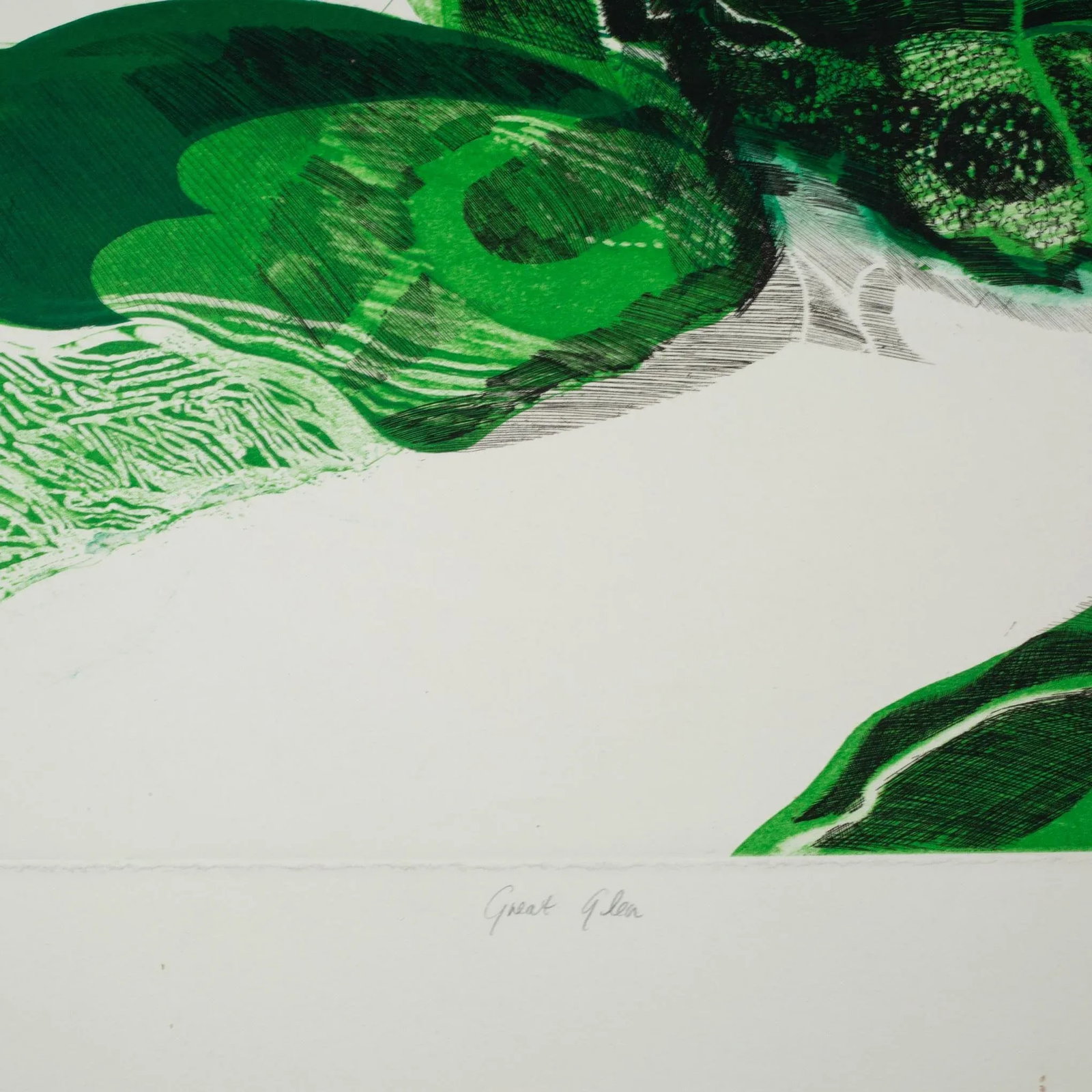 Midcentury Etching With Aquatint, Titled, Great Glen, Signed, Artist Proof - 4