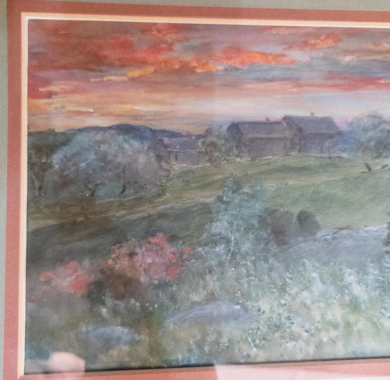 20th Century Watercolor and Gouache Berkshire Peru Massachusetts Landscape Painting - 4
