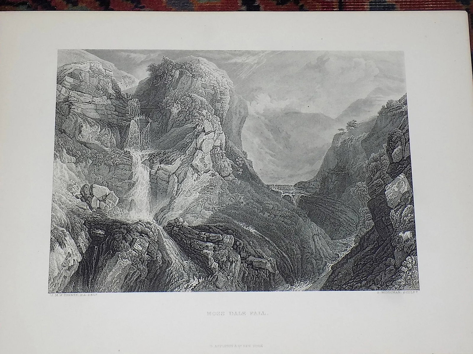 Antique 19th Century j.m.w. Turner. British Landscape Engravings - Set of 6 - 3